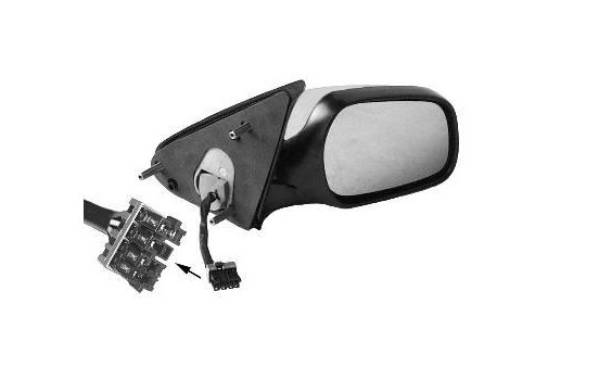 Outside mirror right electric TO BE PAINTED HEATED + TEMP 0955820 Hagus