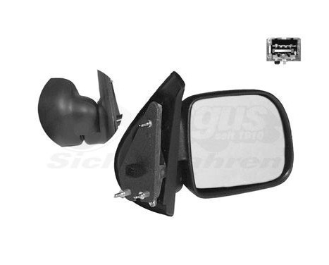 Outside mirror right electric up to '01 HEATED 4310808 Hagus, Image 2