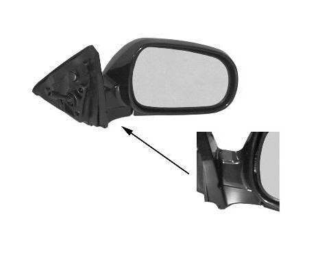 Outside mirror RIGHT FULLY 3-door 2527804 Hagus