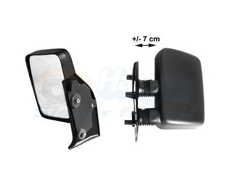Outside mirror RIGHT FULLY SHORT ARM +/-7CM 1745812 Hagus, Image 3