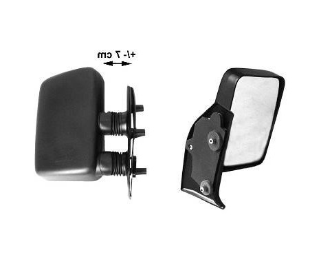 Outside mirror RIGHT FULLY SHORT ARM +/-7CM 1745812 Hagus