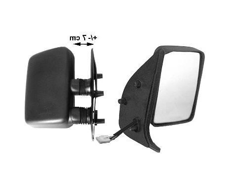 Outside mirror RIGHT FULLY up to '99 SHORT ARMS HEATED 1747806 Hagus