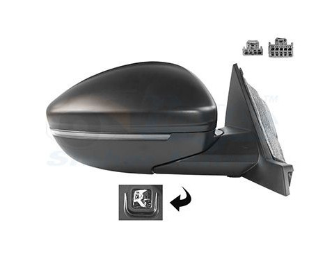OUTSIDE MIRROR WITH ELECTRIC COIL 1633826 Hagus