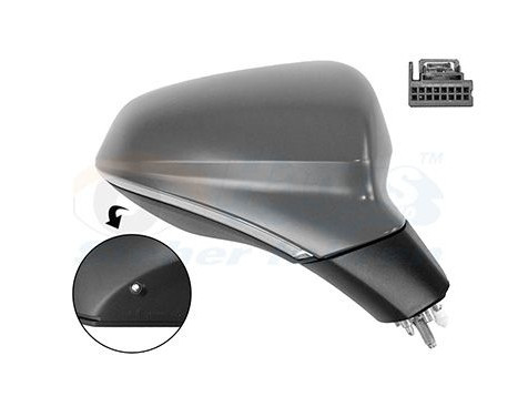 OUTSIDE MIRROR WITH ELECTRIC COIL 4950818 Hagus