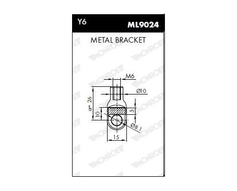 Gas Spring, bonnet ML5522 Monroe, Image 11