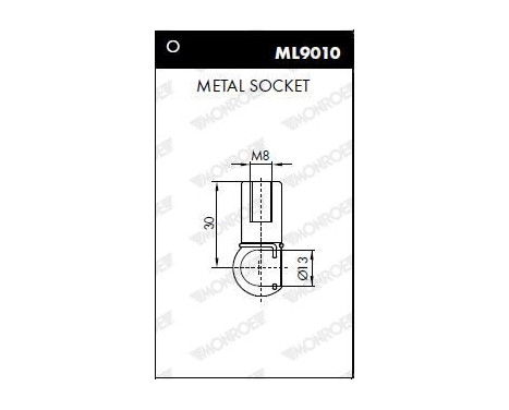 Gas Spring, boot-/cargo area ML5637 Monroe, Image 3