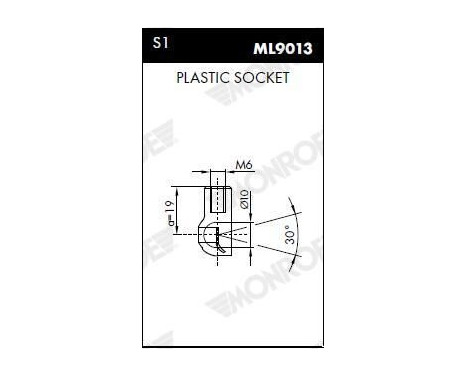 gas spring, hood ML5392 Monroe