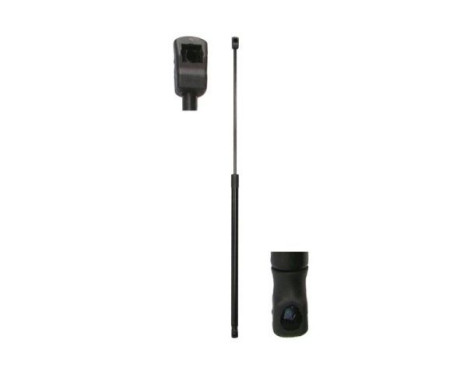 Gas spring, hood