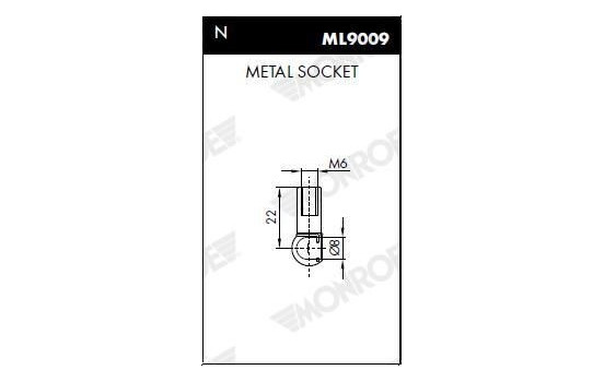 gas spring, trunk ML5618 Monroe, Image 4