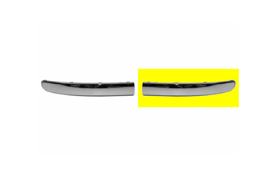 Bumper molding Left front Chrome