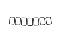 Decorative / protection strip set, radiator grille