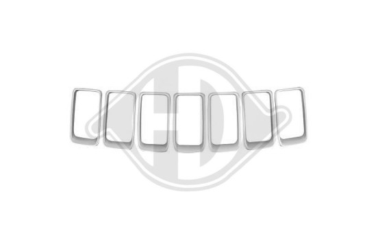 Decorative / protection strip set, radiator grille, Image 2