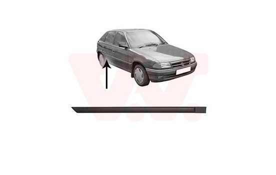 DOOR TRIM UPPER Right rear door