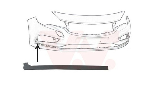 FRONT BUMPER MOLDING R.