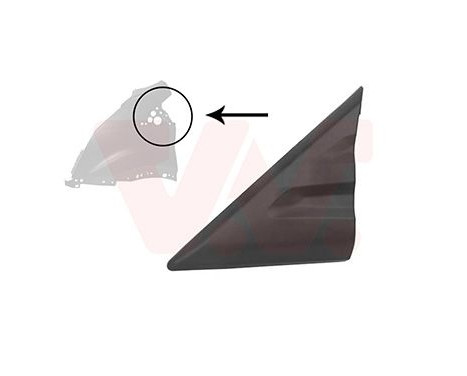 MOLDING ABOVE LEFT FRONT MUDGUARD