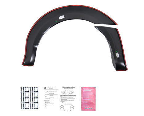 Oneway Set Fender Flares fits Ford Ranger T6/T7/T8 2012-2022 (with Tape), Image 2