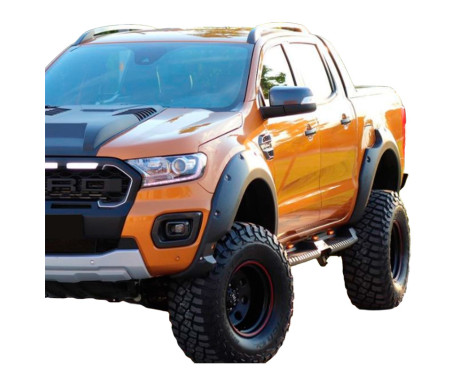 Oneway Set Fender Flares suitable for Ford Ranger T8 2019-2022 - Matte Black