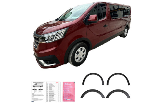 Oneway Set of fender extensions (Trims) suitable for Renault Trafic 2022- - Matte black, Image 3