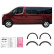 Oneway Set of fender extensions (Trims) suitable for Renault Trafic 2022- - Matte black, Thumbnail 4