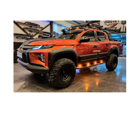 Oneway Set of fender flares (Fender Flares) suitable for Mitsubishi L200 Triton 6 2019- - Matte Black, Image 2