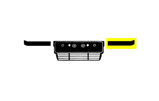 Trim/Protective Strip, bumper, Image 2