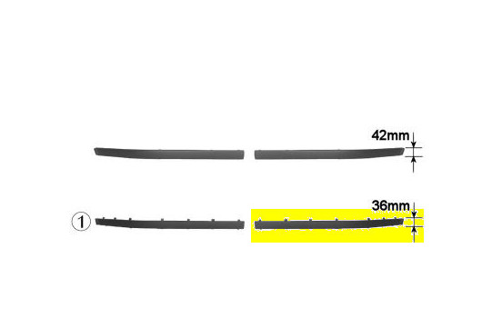 Trim/Protective Strip, bumper, Image 2