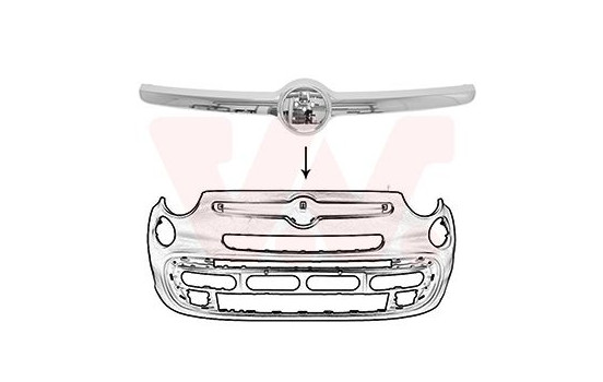 Trim/Protective Strip, radiator grille