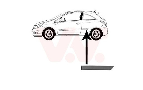 Trim/Protective Strip, Rear