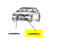 Trim/Protective Strip Set, bumper