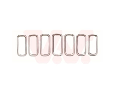 Trim/Protective Strip Set, radiator grille
