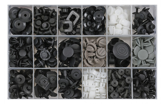 Assortment of upholstery clips for Nissan 408 pieces
