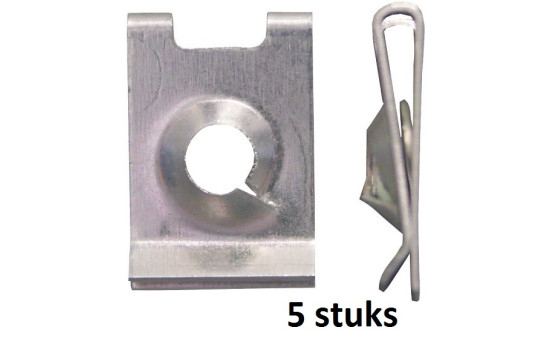 Carosserie - Mount clip 4.8mm galvanized - 5 pieces