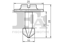 Clip, decorative/protective strip