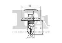 Clip, decorative/protective strip