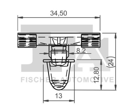 Clip, decorative/protective strip