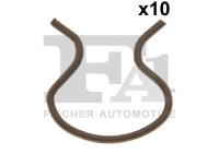 Clip, decorative/protective strip