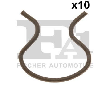 Clip, decorative/protective strip