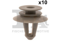 Clip, decorative/protective strip