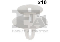 Clip, decorative/protective strip