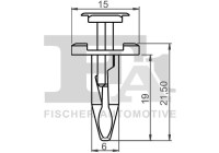 Clip, decorative/protective strip