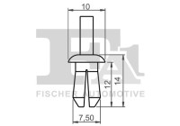 Clip, decorative/protective strip