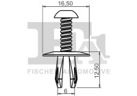 Clip, decorative/protective strip