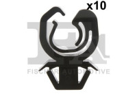 Clip, decorative/protective strip
