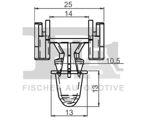 Clip, decorative/protective strip