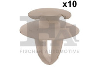 Clip, decorative/protective strip