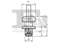 Clip, decorative/protective strip