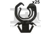 Clip, decorative/protective strip