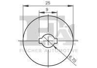 Clip, decorative/protective strip