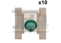 Clip, decorative/protective strip