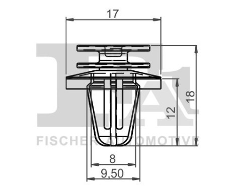 Clip, decorative/protective strip
